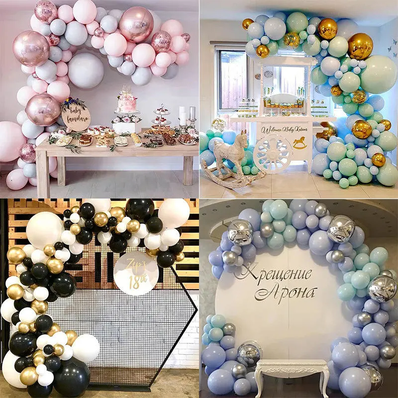 Wedding Balloon Garland Chain Package Macaron Latex Balloon Set Birthday