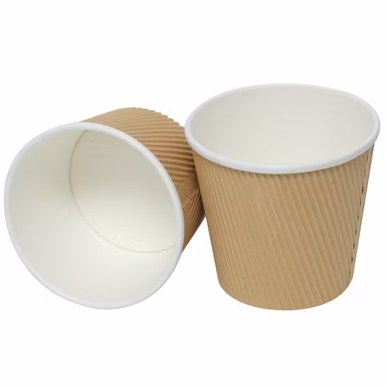 100% экологически чистая одноразовая салатница из коричневой крафт-бумаги с крышкой